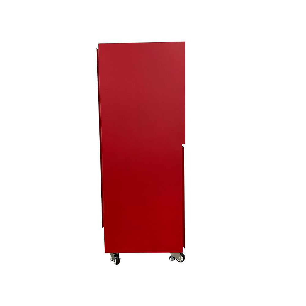 خزانة معدنية صناعية حمراء بتصميم احترافي 